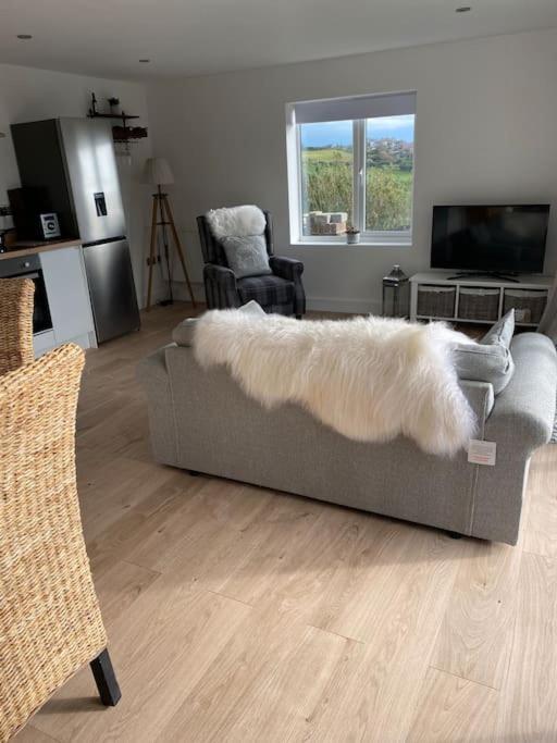 Spacious Studio Cabin With Sea/ Downs Views Sole Use Of Hottub In Сийфорд Екстериор снимка